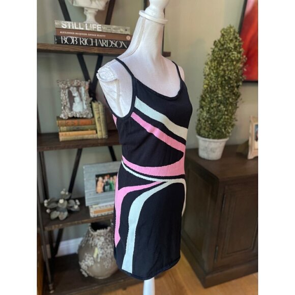 Victor Glemaud Retro Mini Dress Black Womens Size Large - Picture 6 of 13